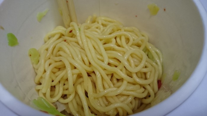 【コンビニ新商品・カップ麺】 日清 カップヌードル パスタスタイル ボンゴレ の巻の写真4