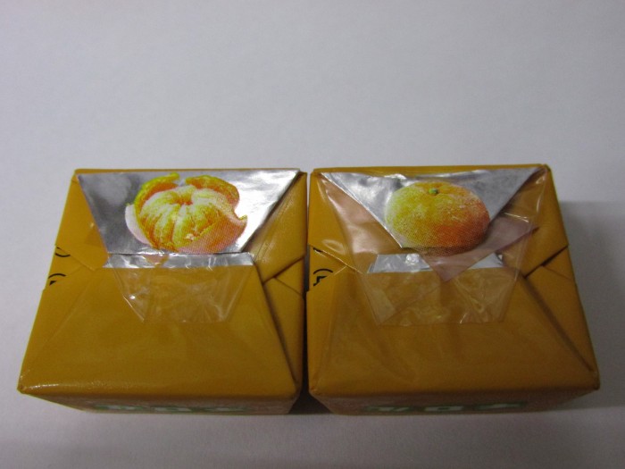 【コンビニ新商品・お菓子】　チロル　チロルチョコ　しゃり2　みかん　小袋　の巻の写真5