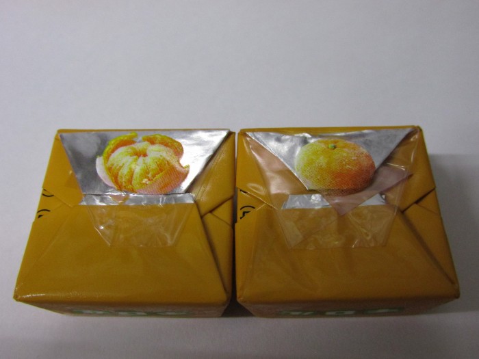 【コンビニ新商品・お菓子】 チロル チロルチョコ しゃり2 みかん 小袋 の巻の写真5